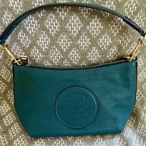 Coach Turquoise Leather Shoulder Bag